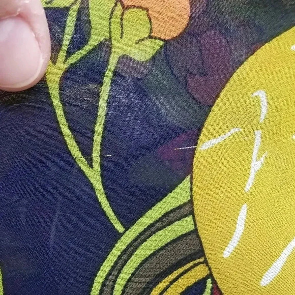 {Trina Turk} Retro Floral Print Blouse - Picture 12 of 13